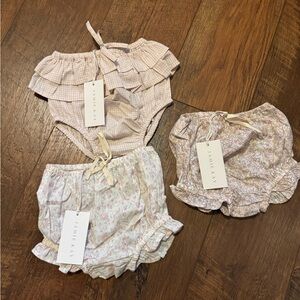 Jamie Kay Organic Cotton Ruffle Bloomers - Set of 3 NWT